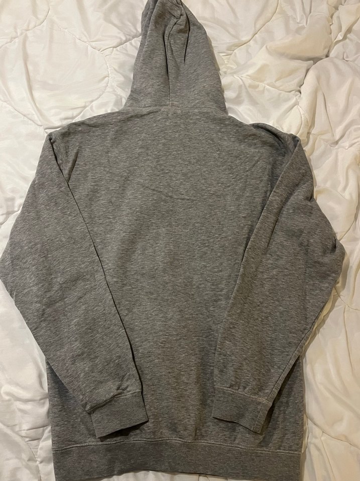 Gri Kapüşonlu Kadın Sweatshirt - Görsel 3