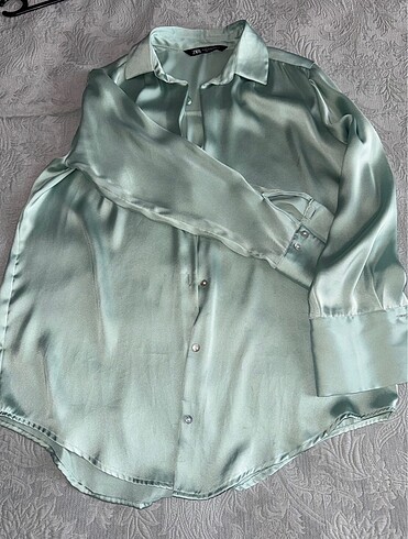 Zara Zara Basic Saten Gömlek