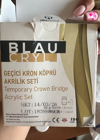 Geçici kron akrilik seti - Görsel 4