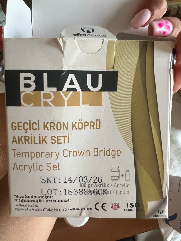 Geçici kron akrilik seti - Görsel 4