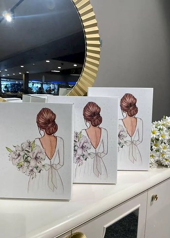 Dantel Detaylı Beyaz Minimalist Düğün Aksesuarı 2
