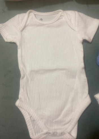 Bebek Erkek Kolsuz Beyaz Body 5li - Görsel 4