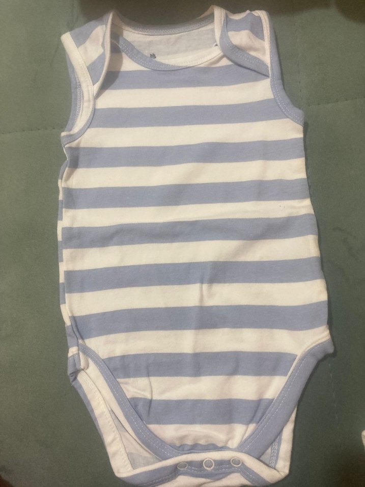 Bebek Erkek Kolsuz Beyaz Body 5li - Görsel 2