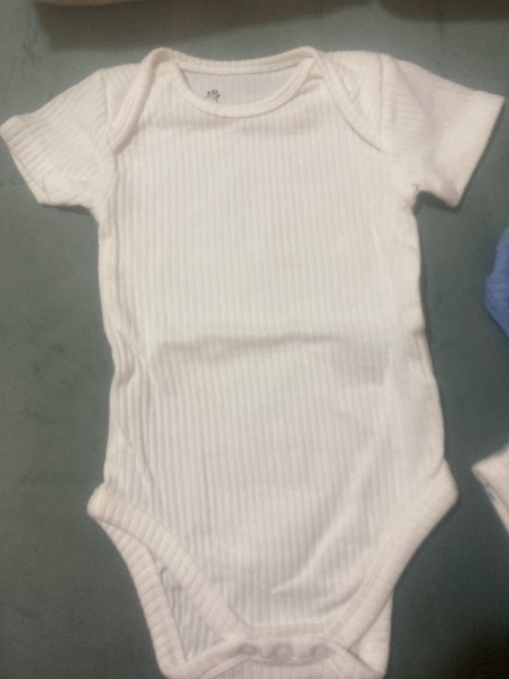 Bebek Erkek Kolsuz Beyaz Body 5li - Görsel 4