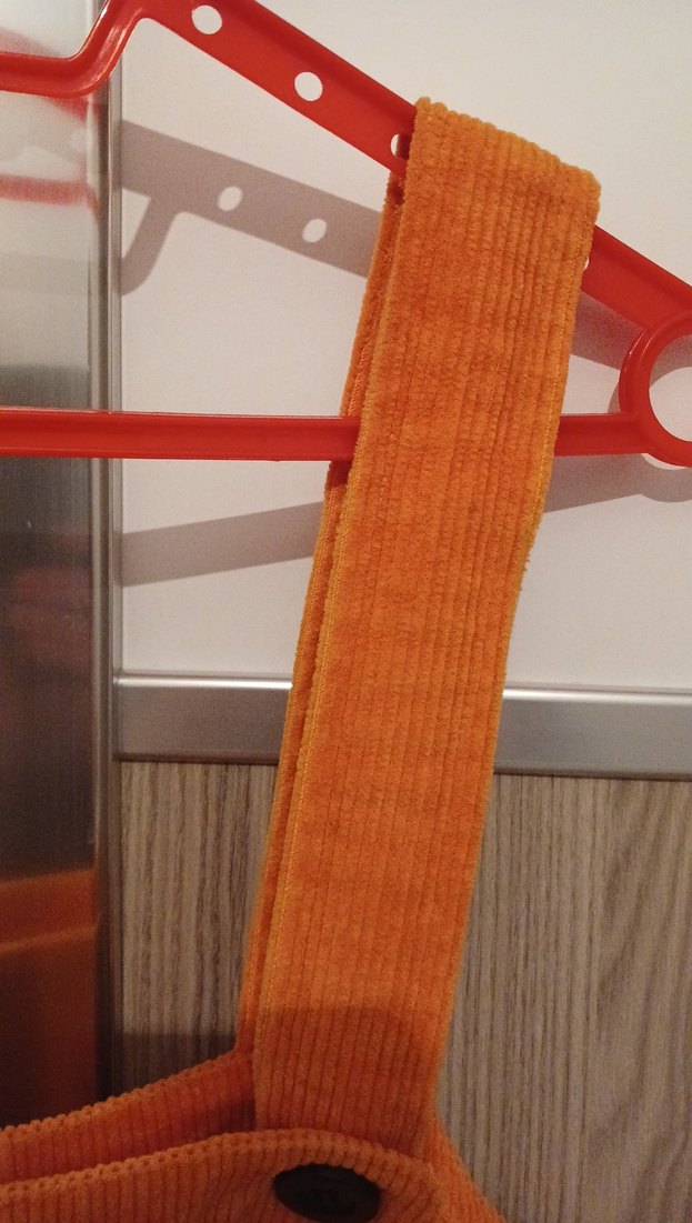 Turuncu Süet Kadın Midi Salopet - Görsel 5