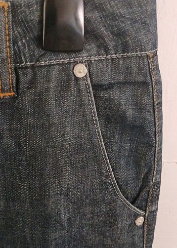 Bel Detaylı Kadın Midi Kot Etek - Görsel 8