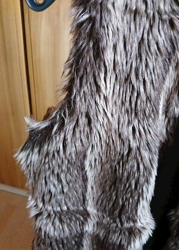 Kahverengi Kürklü Kadın Yelek - Görsel 4