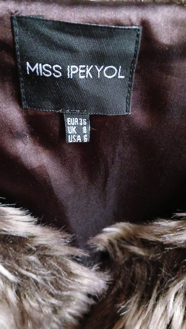 Kahverengi Kürklü Kadın Yelek - Görsel 2