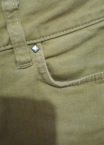 Süet Görünümlü Kahverengi Kadın Pantolon - Görsel 3