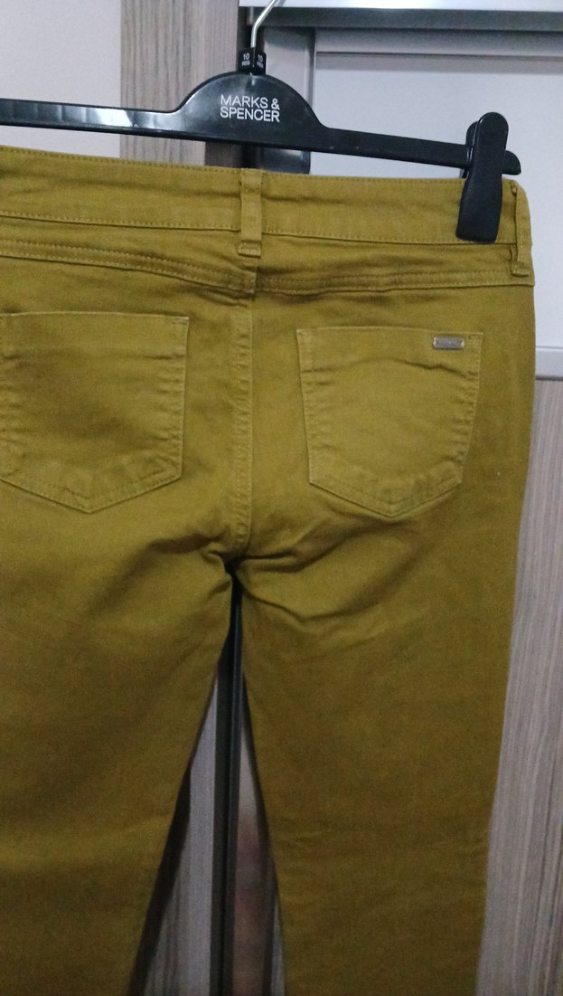 Süet Görünümlü Kahverengi Kadın Pantolon - Görsel 5