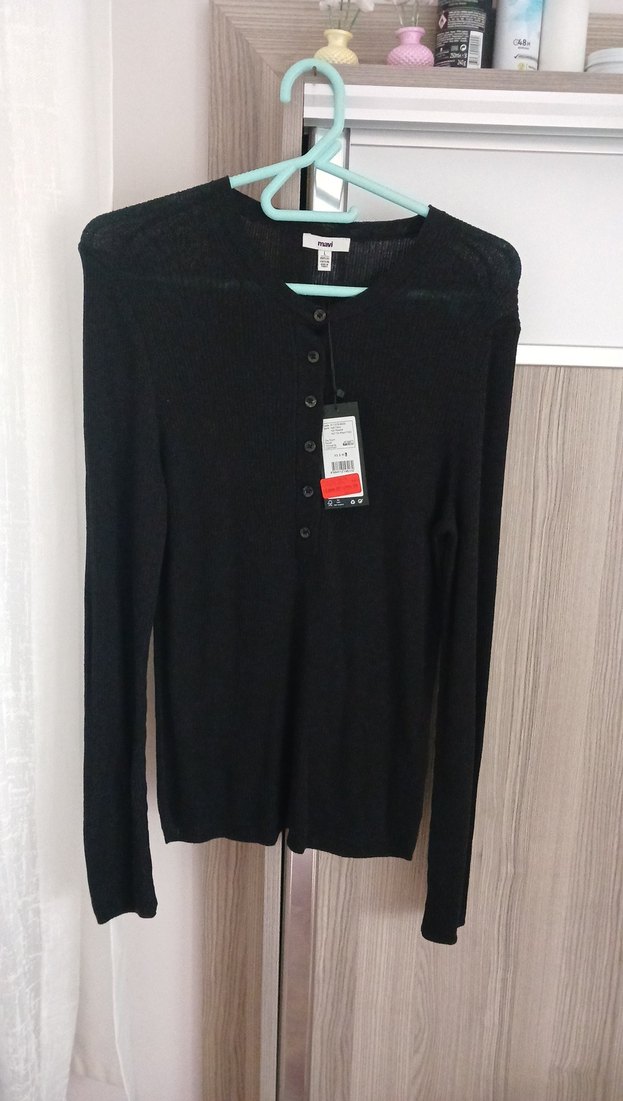 Mavi Basic sıyah kazak - Görsel 2