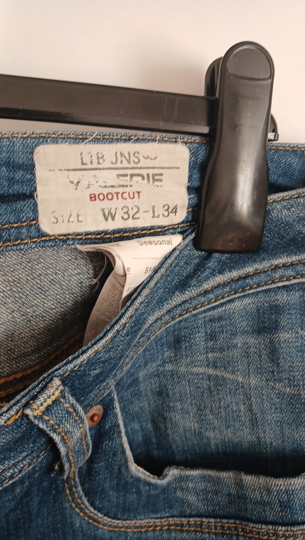 Kadın Mavi Denim Bol Kesim Kemerli Jean - Görsel 5