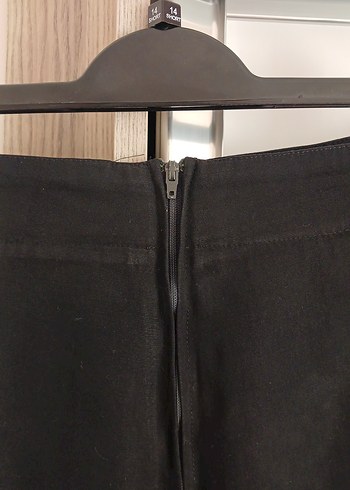 Siyah Süet Yüksek Bel Mini Şort etek - Görsel 4