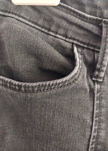 38 Beden gri Renk Gri Midi Boy Regular Fit Kadın Kot Pantolon
