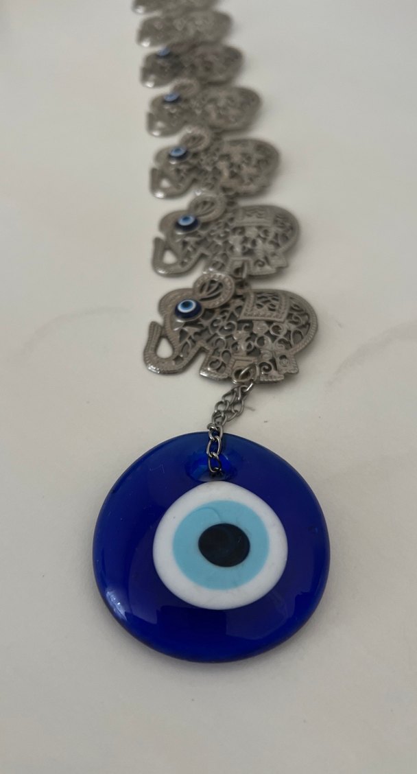 Bohem Fil Detaylı Zincirli kapı asması - Görsel 2