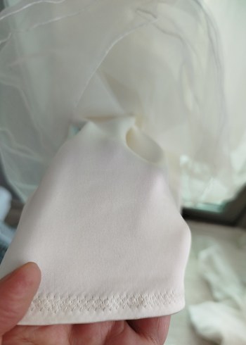 Beyaz Vintage A Kesim Uzun Abiye - Görsel 9