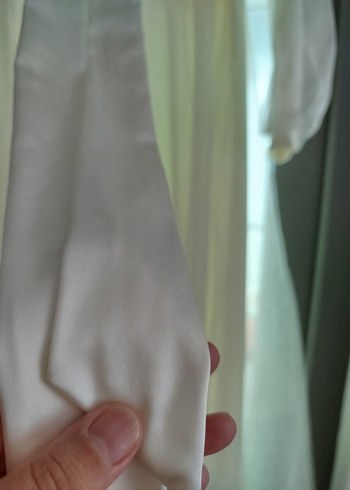 Beyaz Vintage A Kesim Uzun Abiye - Görsel 3