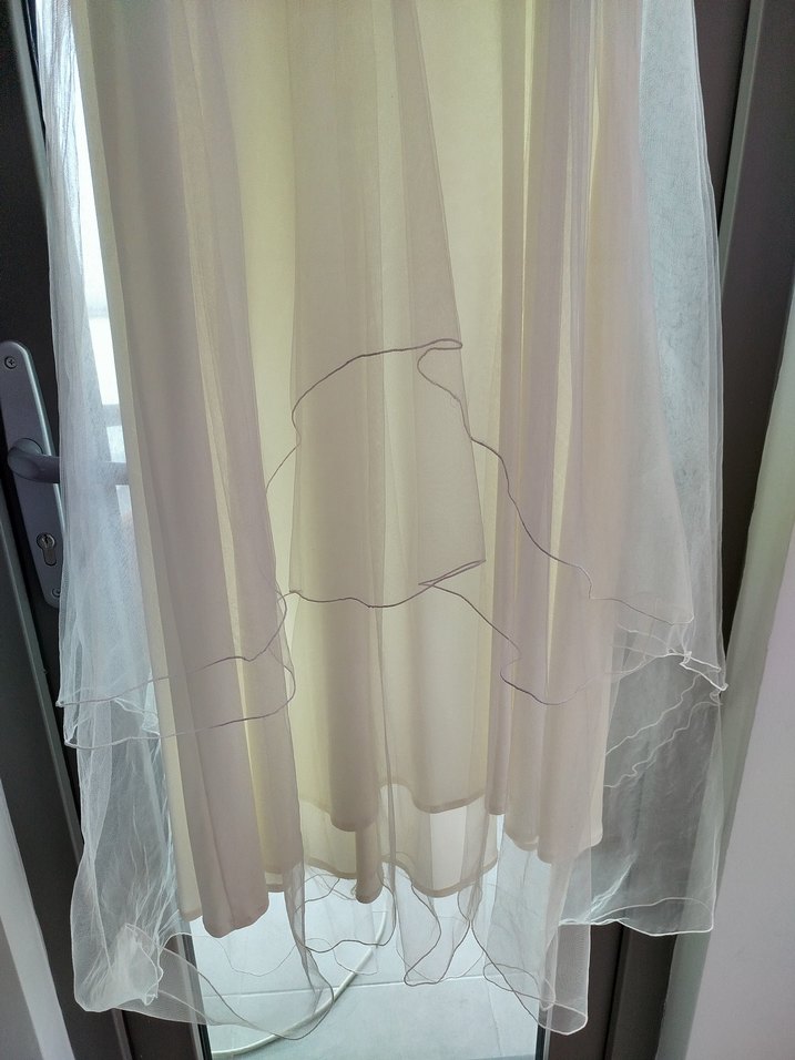 Beyaz Vintage A Kesim Uzun Abiye - Görsel 5