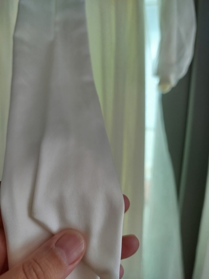 Beyaz Vintage A Kesim Uzun Abiye - Görsel 3