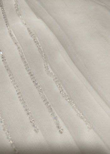 Kırık beyaz Pliseli hazır türban - Görsel 6