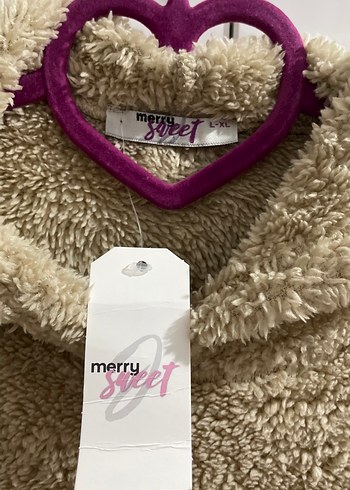xl Beden kahverengi Renk Kahverengi Kapüşonlu Peluş Sweatshirt