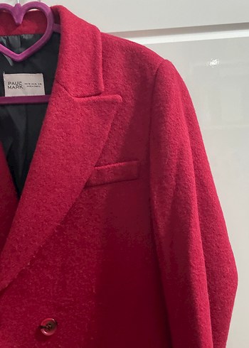 xl Beden bordo Renk Paulmark Bordo blazer kaban