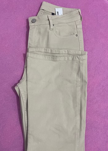38 Beden Bej Midi Kadın Jean Pantolon