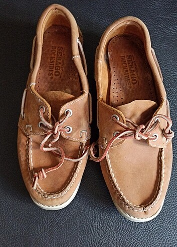 38 Beden camel Renk Sebago marka, deri, eu 38 numara-245 mm.