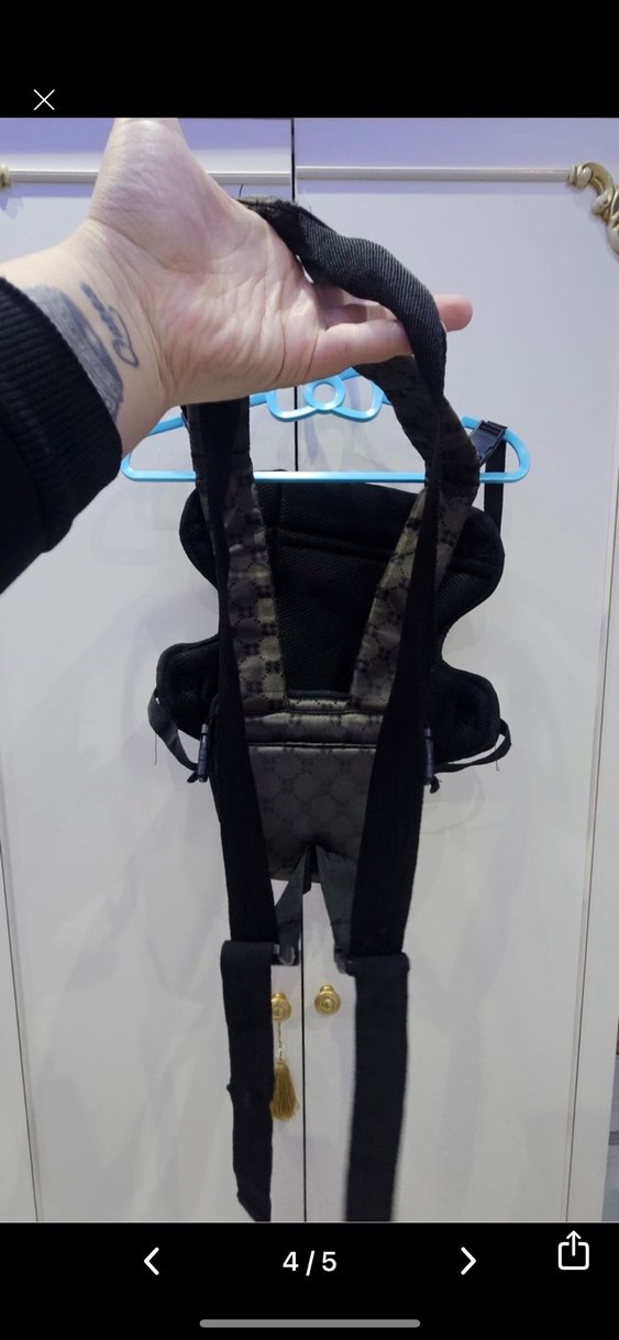 Siyah Bebek Taşıyıcı Kanguru - Görsel 4