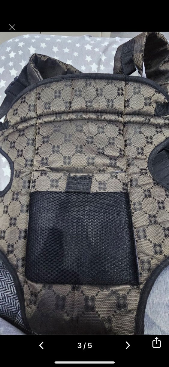 Siyah Bebek Taşıyıcı Kanguru - Görsel 3