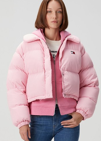 Tommy Hilfiger Pembe Crop Mont