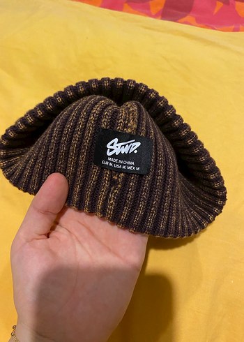 Kadın pull&bear Kahverengi - sarı bere şapka - Görsel 2