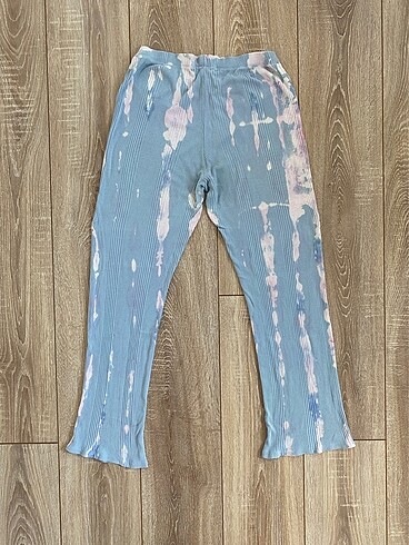 m Beden batik desenli penti mavi pijama altı