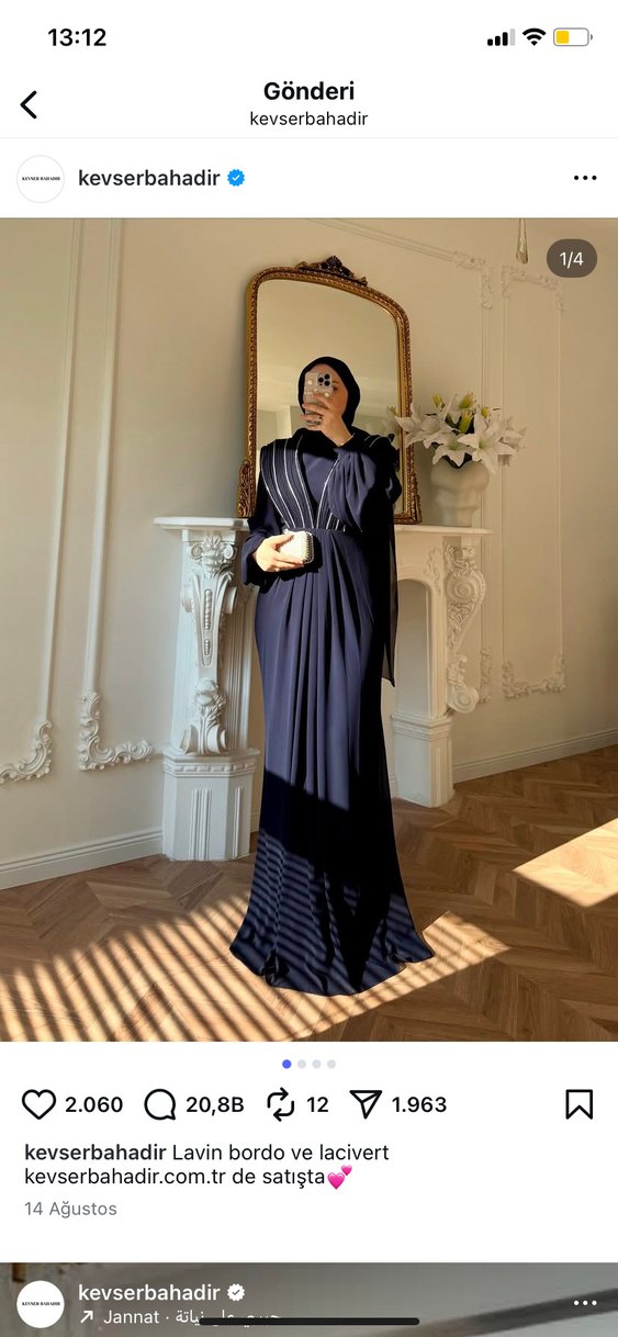 Kevser Bahadır tasarım şal dahil - Görsel 2