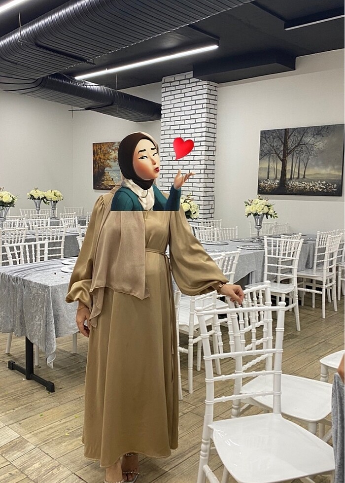 Şal ile gönderim olacaktır sadece bir kere giyildi - Görsel 3