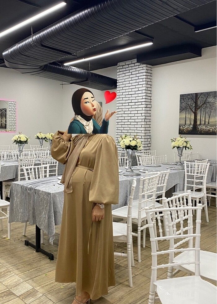 Şal ile gönderim olacaktır sadece bir kere giyildi - Görsel 2