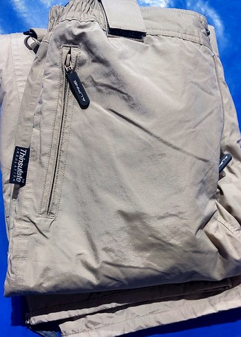 Bej Renkli Bol Kesim unisex  Kayak Pantolonu - Görsel 4