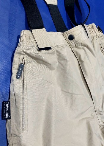 Bej Renkli Bol Kesim unisex  Kayak Pantolonu - Görsel 3