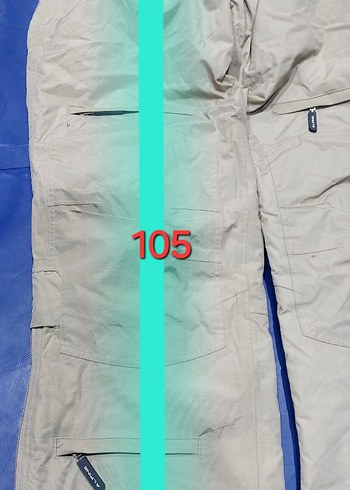 Bej Renkli Bol Kesim unisex  Kayak Pantolonu - Görsel 2