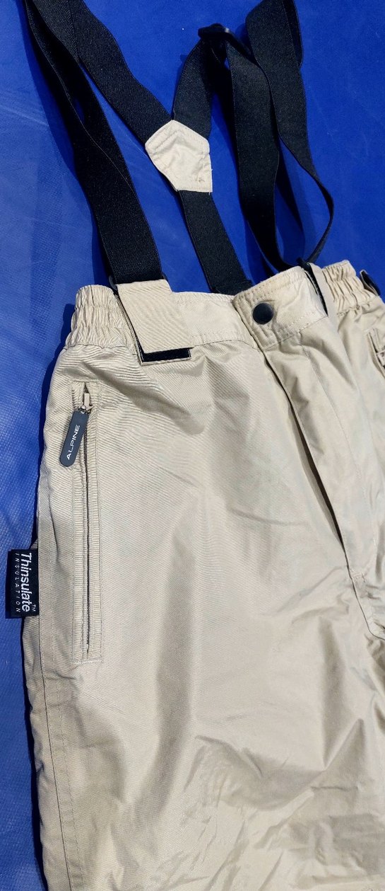 Bej Renkli Bol Kesim unisex  Kayak Pantolonu - Görsel 3