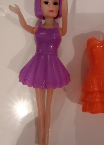 Mor Saçlı Renkli Bebek ve Aksesuarları - Görsel 5