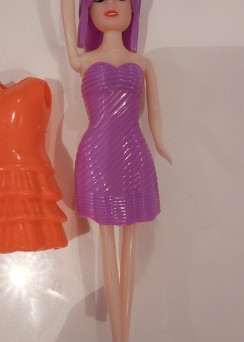 Mor Saçlı Renkli Bebek ve Aksesuarları - Görsel 4