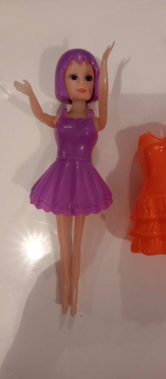 Mor Saçlı Renkli Bebek ve Aksesuarları - Görsel 5