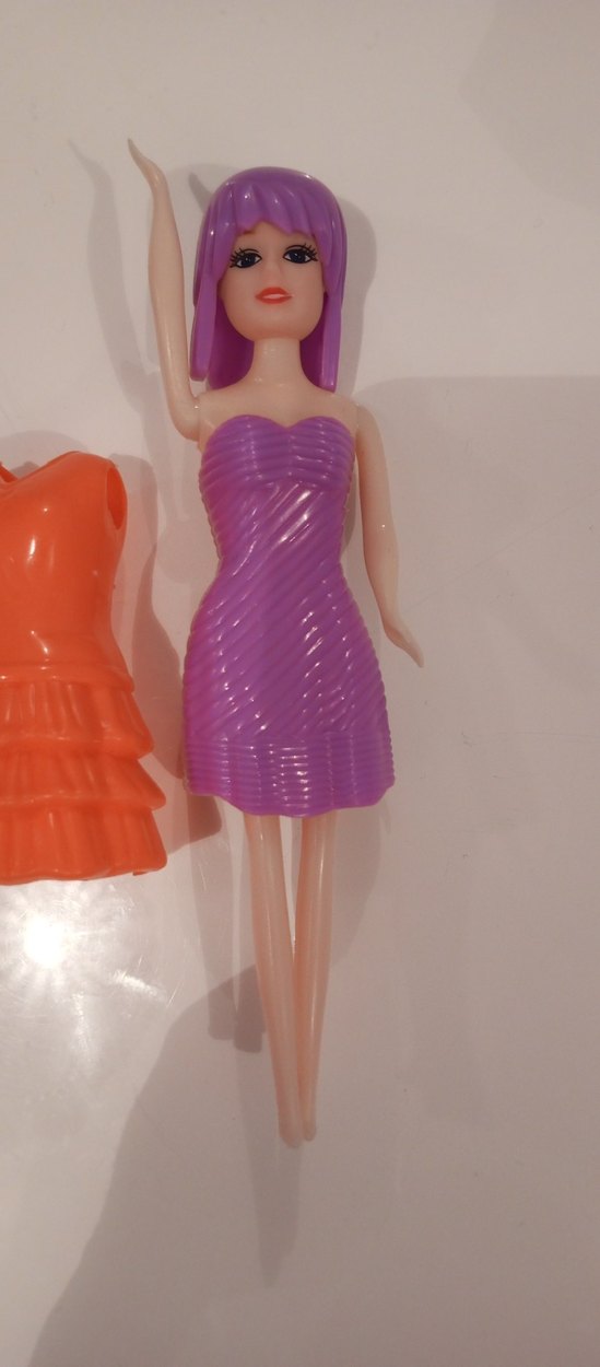 Mor Saçlı Renkli Bebek ve Aksesuarları - Görsel 4