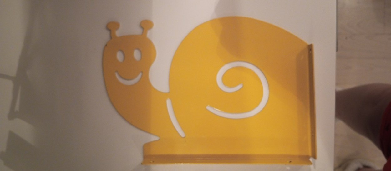 Çocuk odası raf tutucu salyangoz - Görsel 2