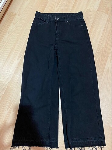 Siyah bol paça pantolon