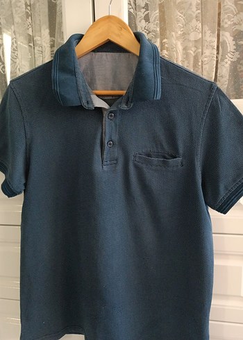 LC Waikiki Erkek Lacivert Denim Polo Tişört