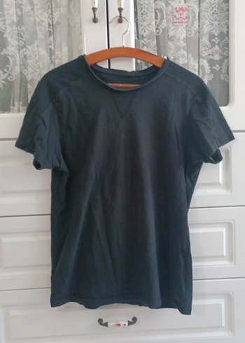 Koton Erkek Siyah Denim Kisa Kollu Tisort