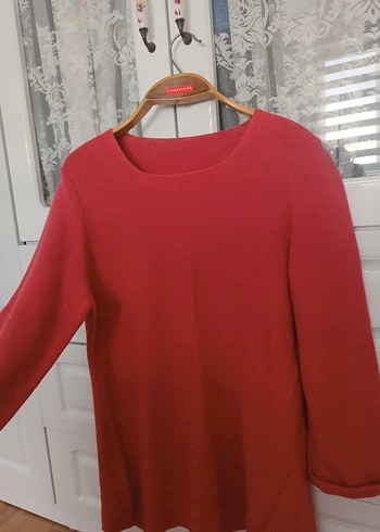 Yuvarlak Yaka, Uzun Kollu Kadın Kazak - Görsel 5