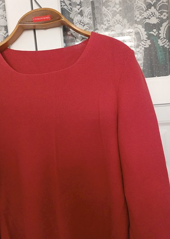 Yuvarlak Yaka, Uzun Kollu Kadın Kazak - Görsel 2